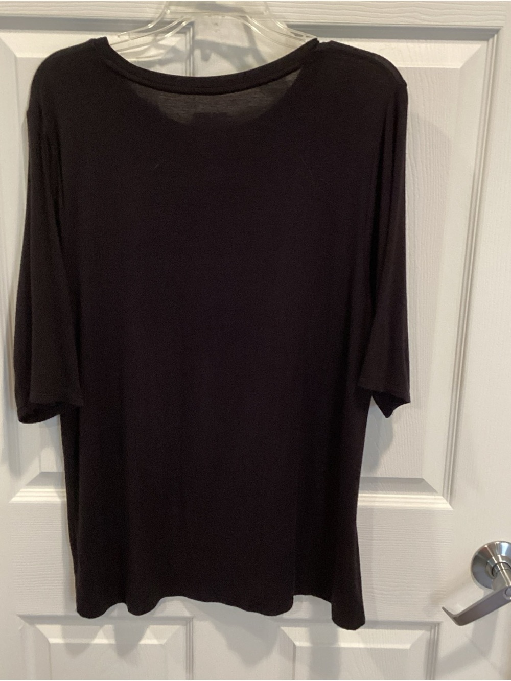 Nine West Black Short Sleeve Crewneck Tee - Picture 5 of 5